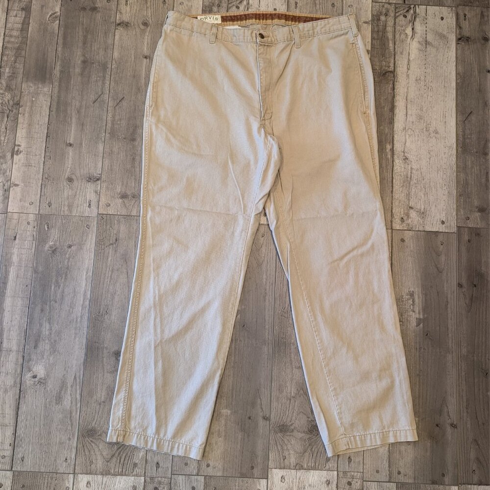Orvis, Men’s Classic Khaki Chinos - 100% Cotton (40 x 32)